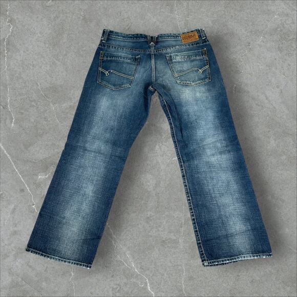 Mavi Matt Y2K Relaxed Wide Leg Baggy Size 38x30 Medium Wash Denim Jeans - Picture 2 of 11